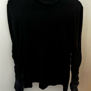 Anthropologie Black Long Sleeve Mock Turtleneck Sweater